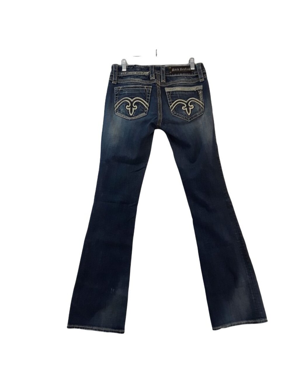 Rock Revival Alanis Boot Destressed Jeans Womens 28 Destressed Low Rise Bootcut